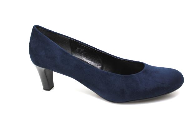 Stilsicher Pumps in blau Velours /Textil  bis GR 11